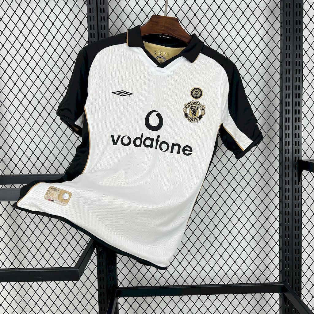 Camisa Manchester United Centenary Away RETRO 2002 Torcedor
