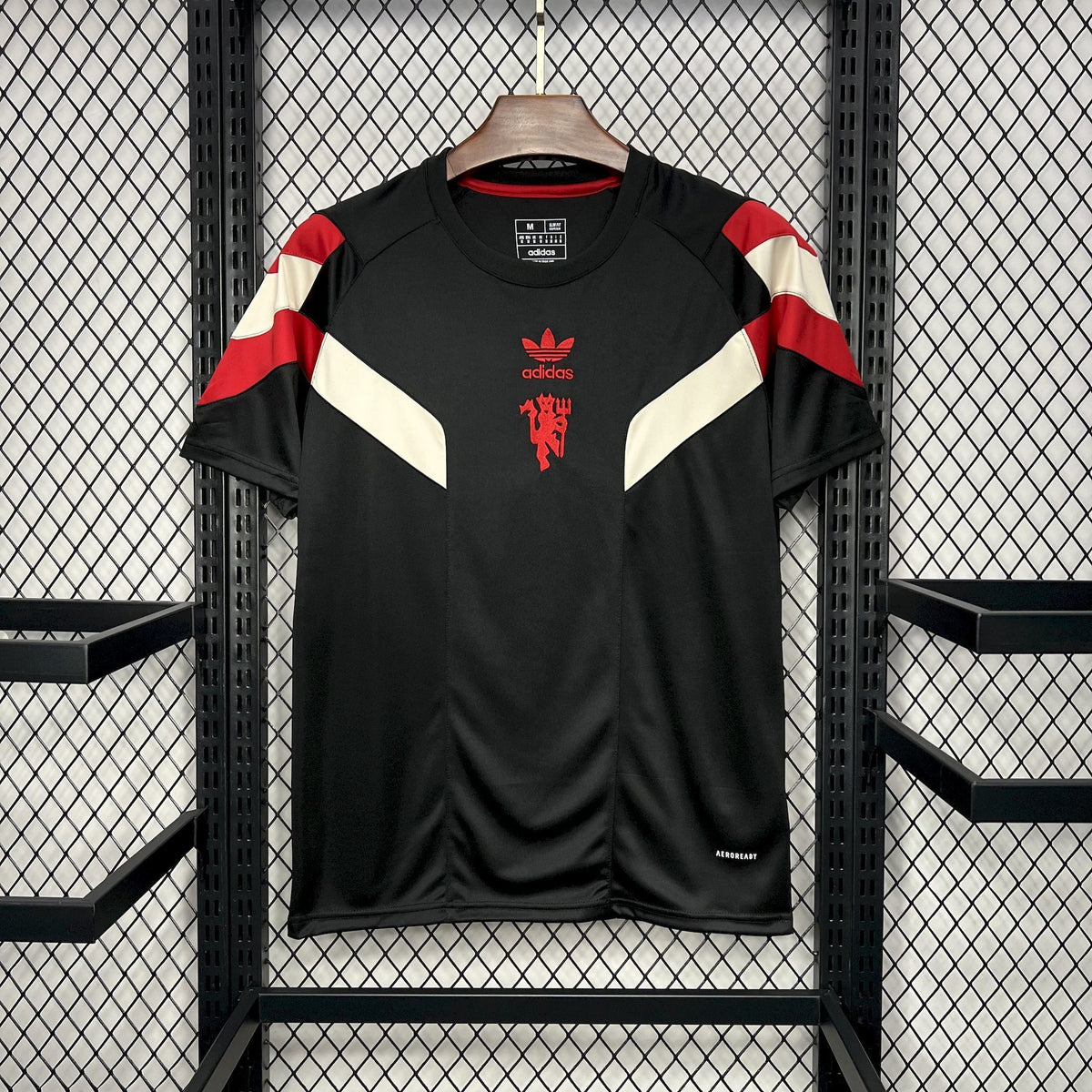 Camisa Manchester United ORIGINAL TEE BLACK 2025 Torcedor