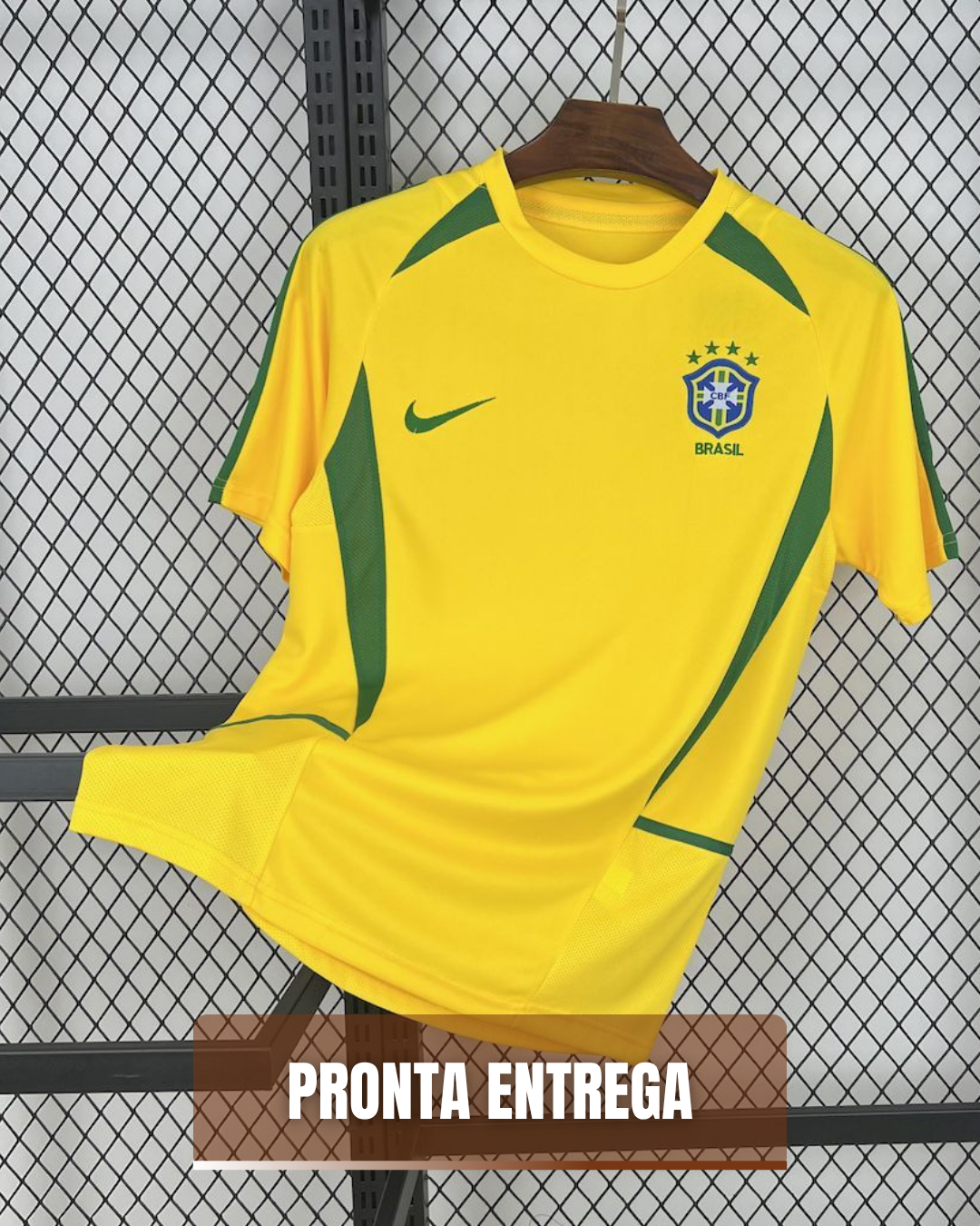 Camisa Brasil Home RETRO 2002 Torcedor - Pronta entrega