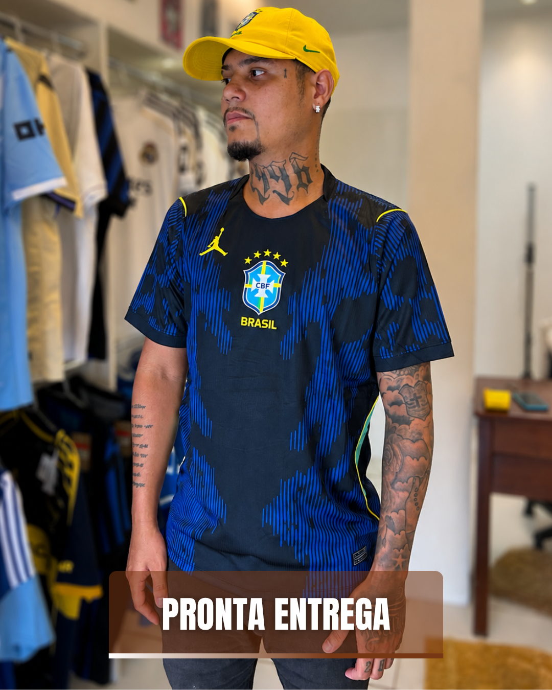 Camisa Masculina Brasil II COPA DO MUNDO 2026 Torcedor - Pronta Entrega