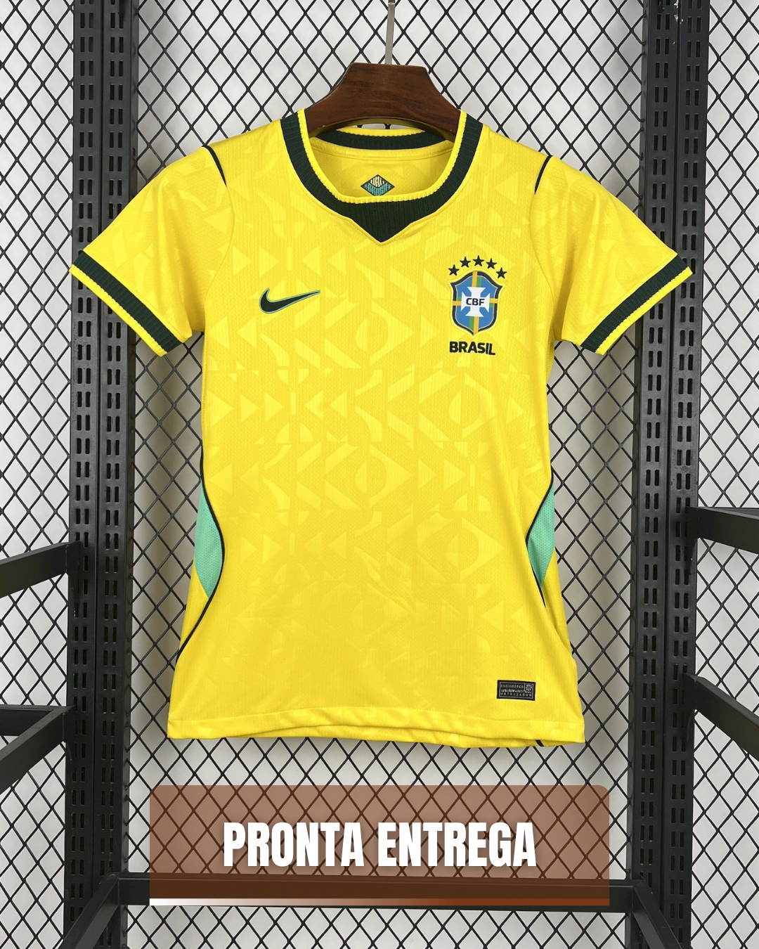 Camisa Feminina Brasil I COPA DO MUNDO 2026 Torcedor - Pronta Entrega