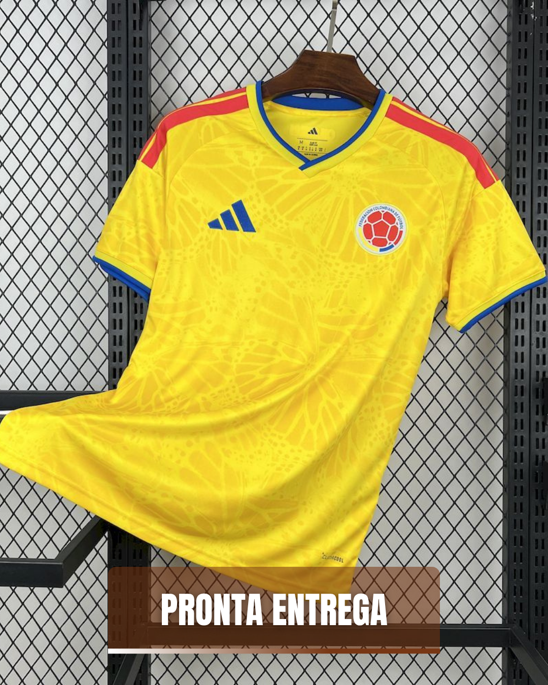 Camisa Masculina Colômbia I COPA DO MUNDO 2026 Torcedor - Pronta Entrega