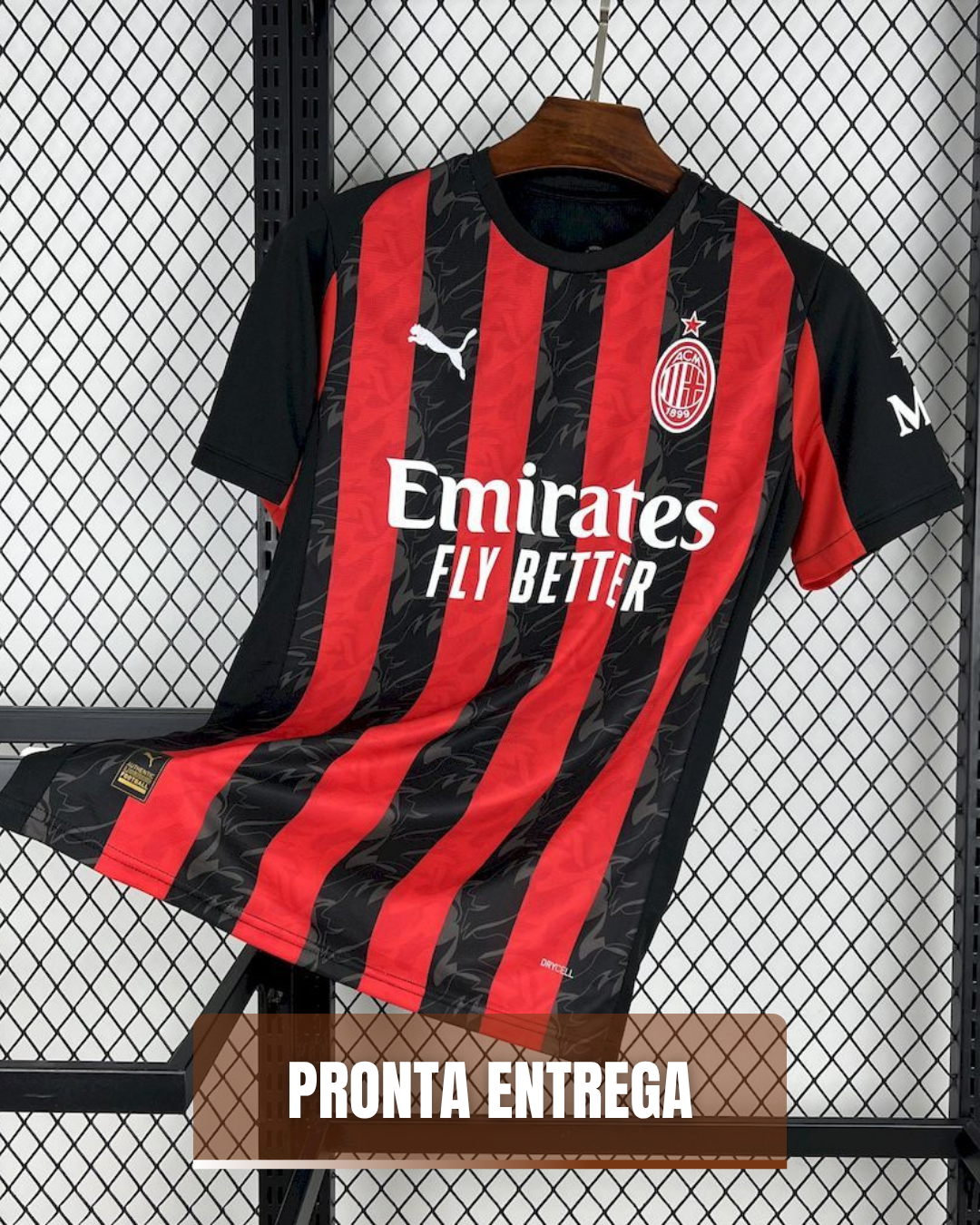 Camisa Masculina Milan I 25/26 Torcedor - Pronta Entrega