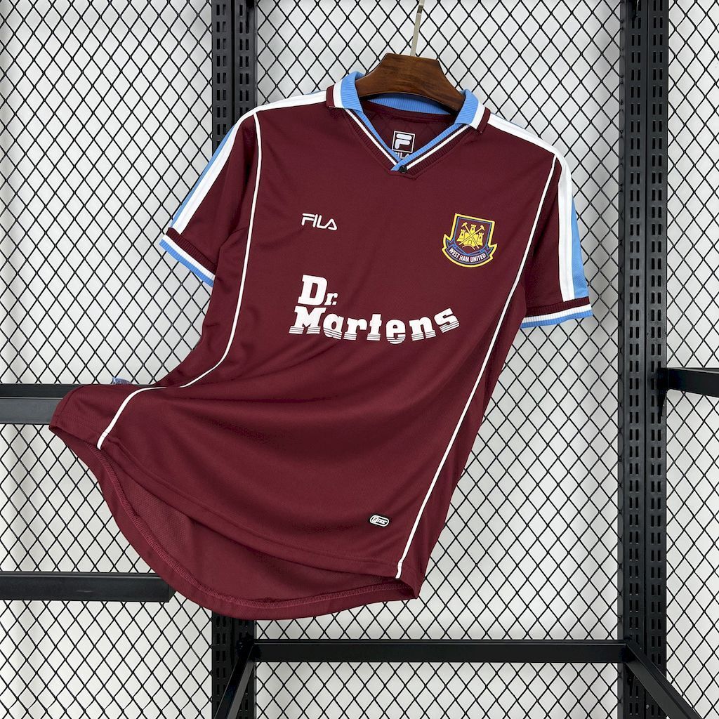 Camisa West Ham Home RETRO 1999/2000 Torcedor